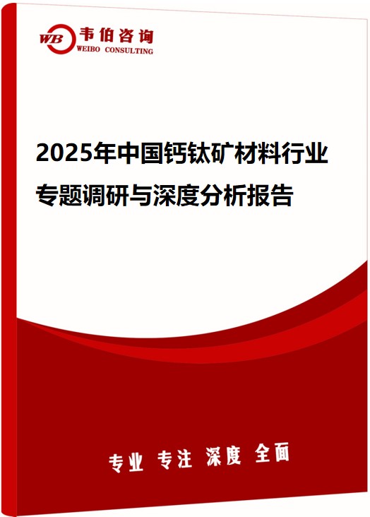 2025年中国钙钛矿材料行业专题调研与深度分析报告