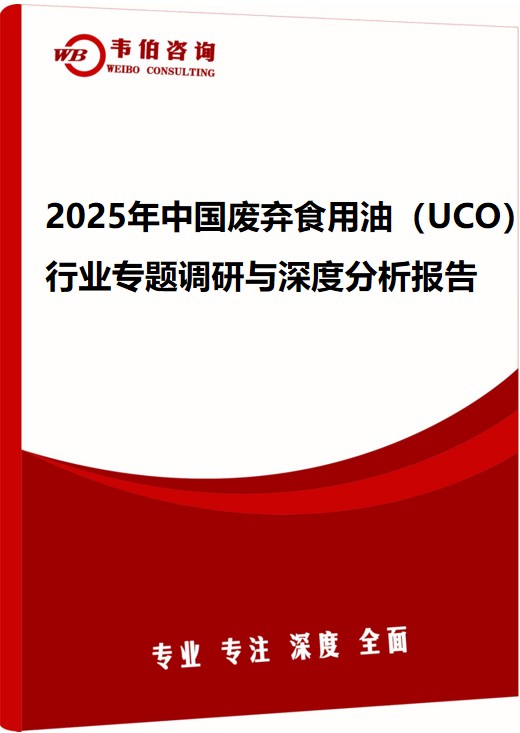 2025年中国废弃食用油（UCO）行业专题调研与深度分析报告