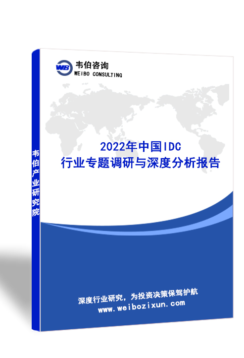 2022年中国IDC行业专题调研与深度分析报告