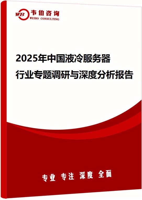2025年中国液冷服务器行业专题调研与深度分析报告