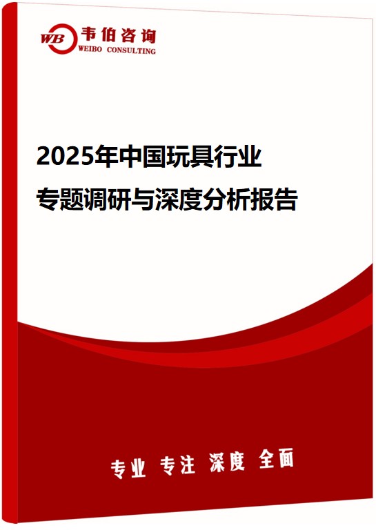 2025年中国玩具行业专题调研与深度分析报告