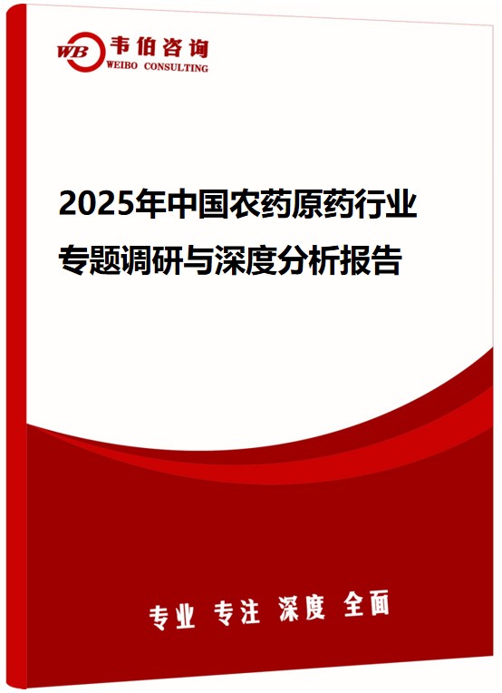 2025年中国农药原药行业专题调研与深度分析报告