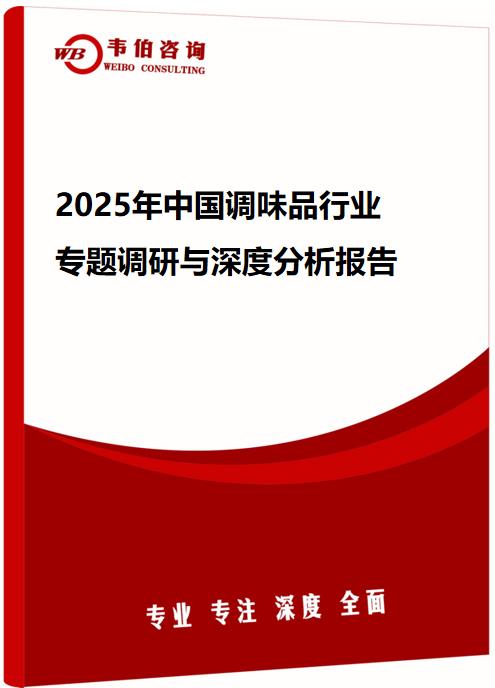 2025年中国调味品行业专题调研与深度分析报告