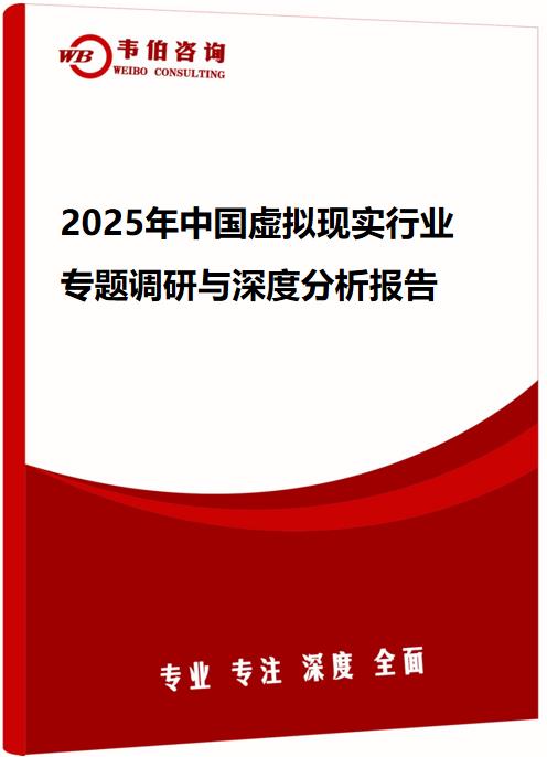 2025年中国虚拟现实行业专题调研与深度分析报告