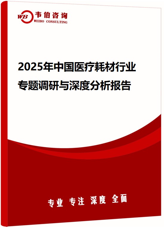 2025年中国医疗耗材行业专题调研与深度分析报告