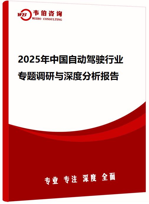 2025年中国自动驾驶行业专题调研与深度分析报告