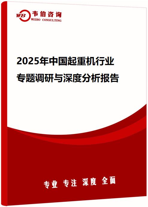 2025年中国起重机行业专题调研与深度分析报告