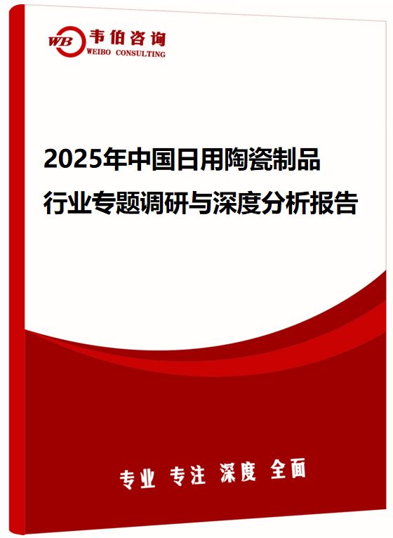 2025年中国日用陶瓷制品行业专题调研与深度分析报告